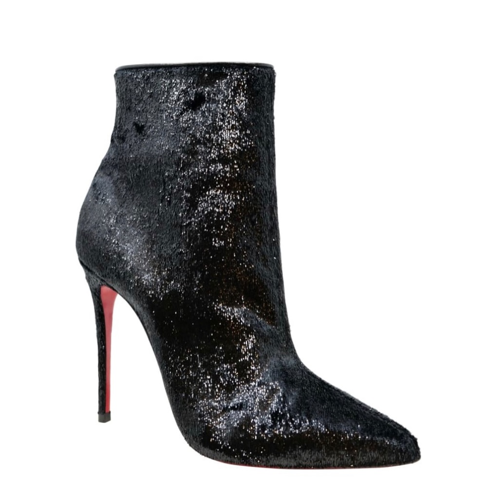 Brand New- Christian Louboutin Boot 100 So Kate Booty Velours Papillon Sz 36